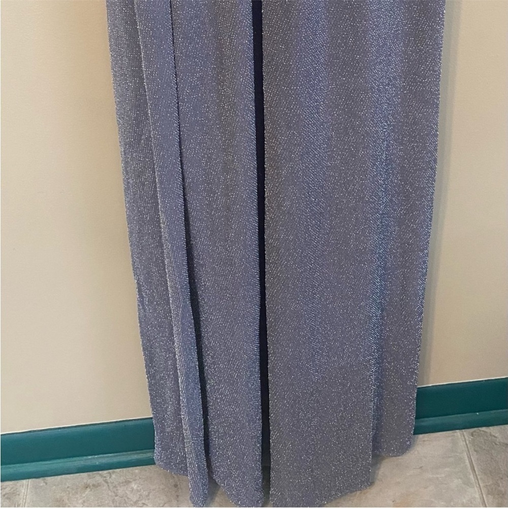 Show Me Your Mumu NWT Amanda Dancing Queen Shine Smoke Gray Sparkle Maxi Dress S - Picture 9 of 17